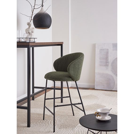 Стул полубарный Comfy, рогожка, шпинат, Bergenson Bjorn, изображение 3