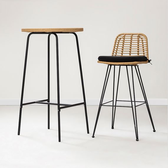 Стул барный Vetle Flat, ротанг, Bergenson Bjorn, изображение 12