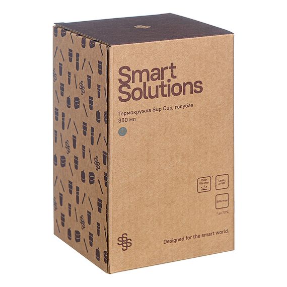 Термокружка Sup Cup, 350 мл, голубая, Smart Solutions, изображение 8