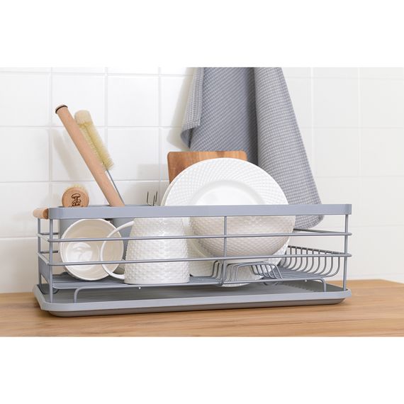 Сушилка для посуды Granli, 43x30,5x14 см, серая, Smart Solutions, изображение 4
