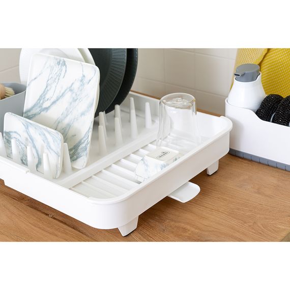 Сушилка для посуды Jarl, 41,2x11,5x36,5 см, белая, Smart Solutions, изображение 4