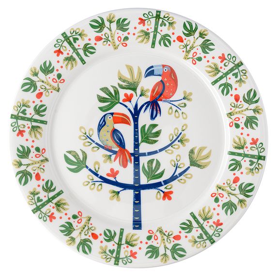 Тарелка Toucan из коллекции Birds of Paradise, 28 см, Liberty Jones