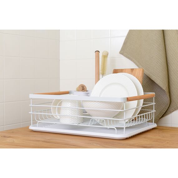 Сушилка для посуды Granli, 43x30,5x14 см, белая, Smart Solutions, изображение 3