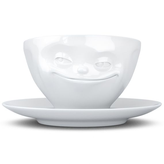Чайная пара Tassen Grinning, 200 мл, белая, Tassen