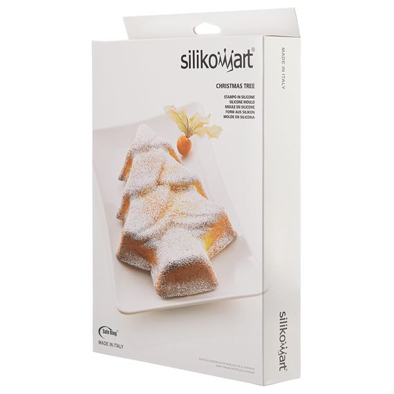 Форма для приготовления пирожного Christmas Tree 28 х 20 см силиконовая, Silikomart, изображение 8