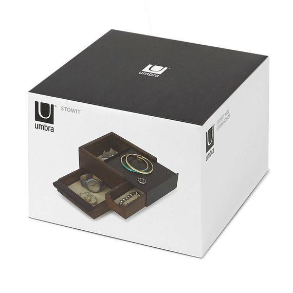 Шкатулка Stowit Mini, черная/орех, UMBRA, изображение 10