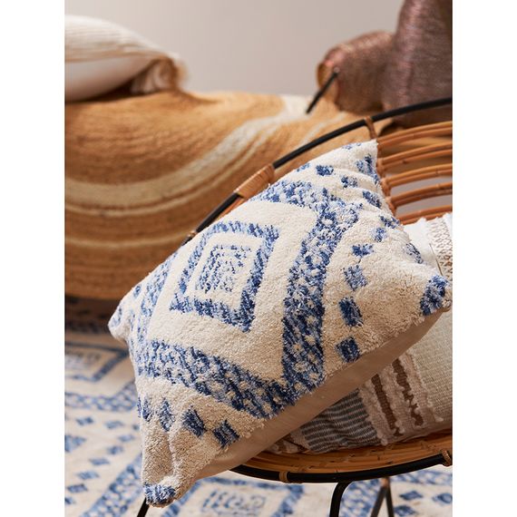 Чехол на подушку из хлопка Nagpur из коллекции Ethnic, 45x45 см, Tkano, изображение 5