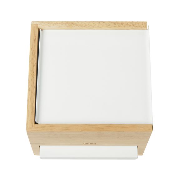 Шкатулка Stowit Mini, белая/дерево, UMBRA, изображение 2