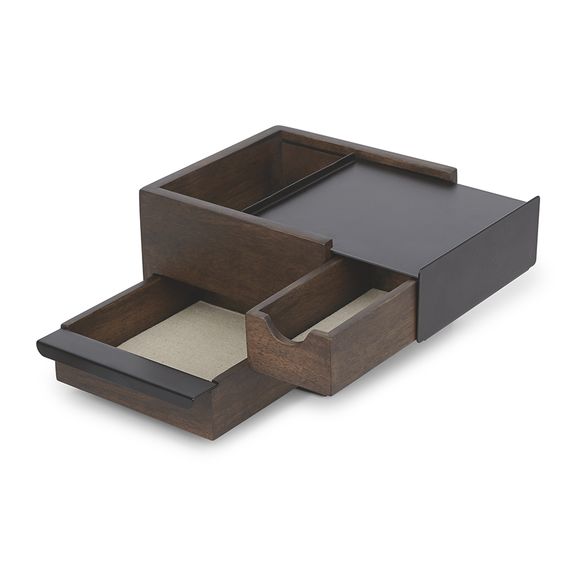 Шкатулка Stowit Mini, черная/орех, UMBRA, изображение 6