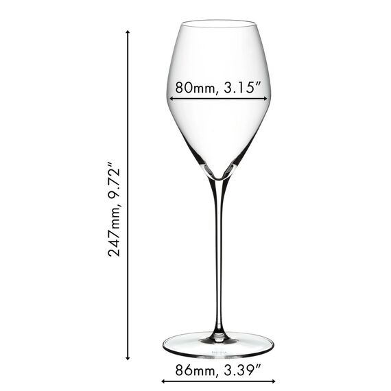 Набор из 2-х бокалов для белого вина Sauvignon Blanc (Совиньон Блан) , объем: 347 мл, высота: 247 мм, хрусталь, серия Veloce, 6330/33, Riedel, изображение 3