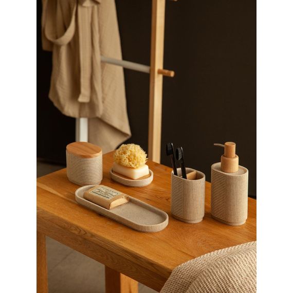 Диспенсер для жидкого мыла Dune, песочный, Bergenson Bjorn Bath, изображение 4