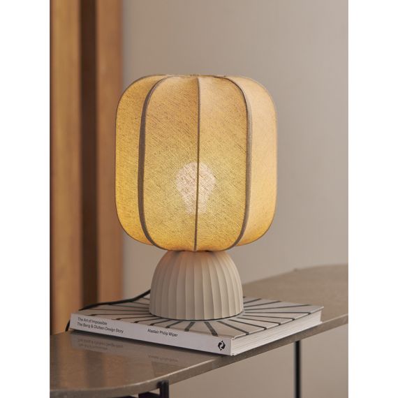Лампа настольная Texture Rib, 27х39 см, бежевая, Bergenson Bjorn, изображение 4