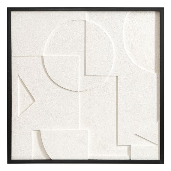 Панно декоративное с эффектом 3D Minimalism, с черной рамой, 60х60 см, Bergenson Bjorn
