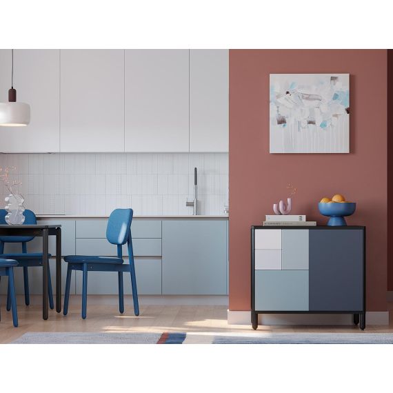 Панно декоративное Fleur, 60х60 см, голубое, Bergenson Bjorn, изображение 4