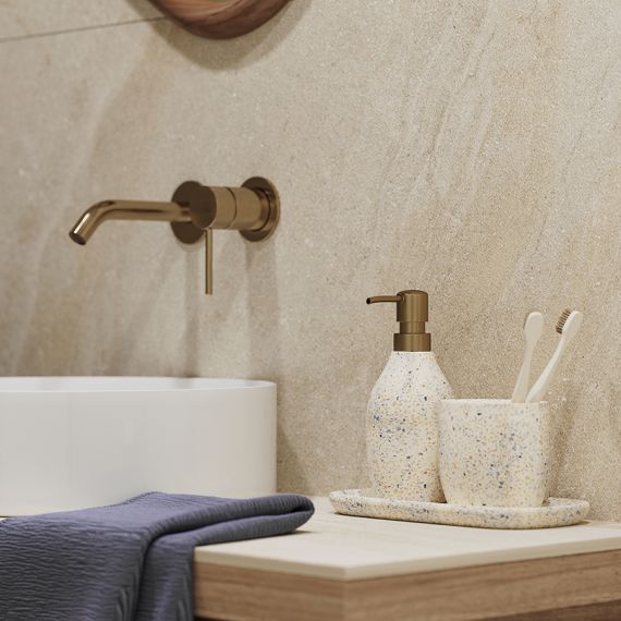 Стакан для зубных щеток Mosaic, светло-бежевый, Bergenson Bjorn Bath, изображение 4