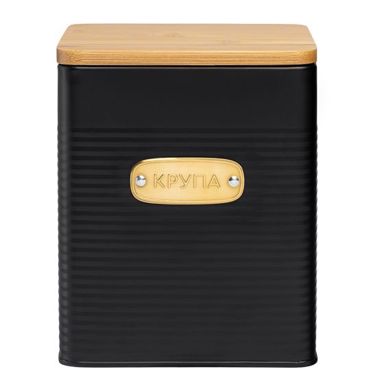 Банка для хранения крупы Irmel, 3,2 л, графит, Smart Solutions