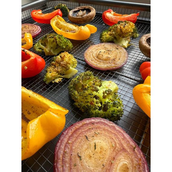 Противень для запекания с решеткой-гриль Roast Masters, 36х45 см, черный, Liberty Jones, изображение 9