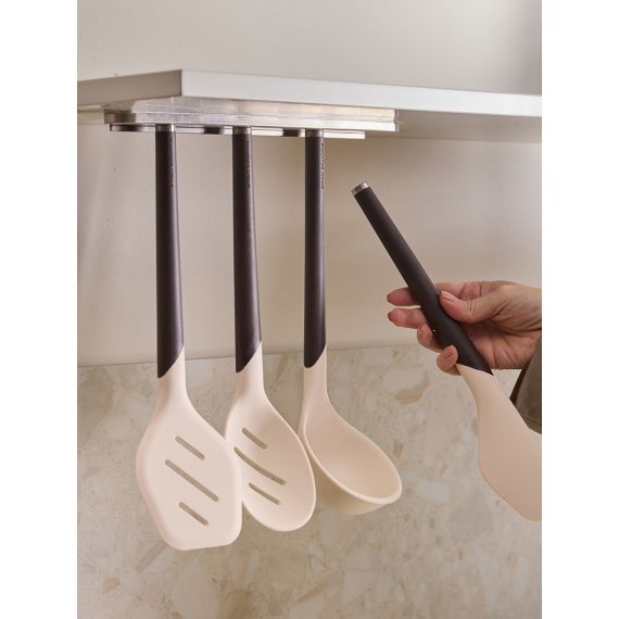 Лопатка с прорезями SmartChef, 32 см, бежевая/бордовая, Smart Solutions, изображение 5