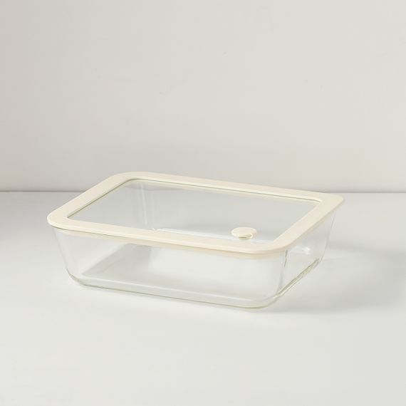 Контейнер для запекания и хранения с вакуумным эффектом Vacuum Glass, 1,4 л, молочный, Smart Solutions, изображение 8