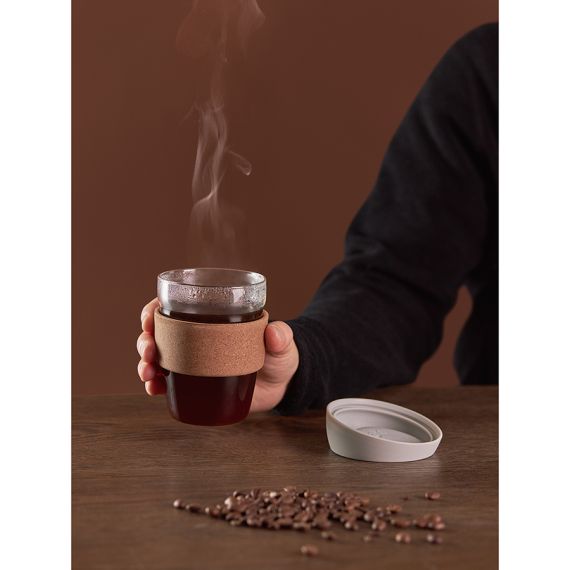 Кружка Cozy Cup, 350 мл, светло-серая, Smart Solutions, изображение 9