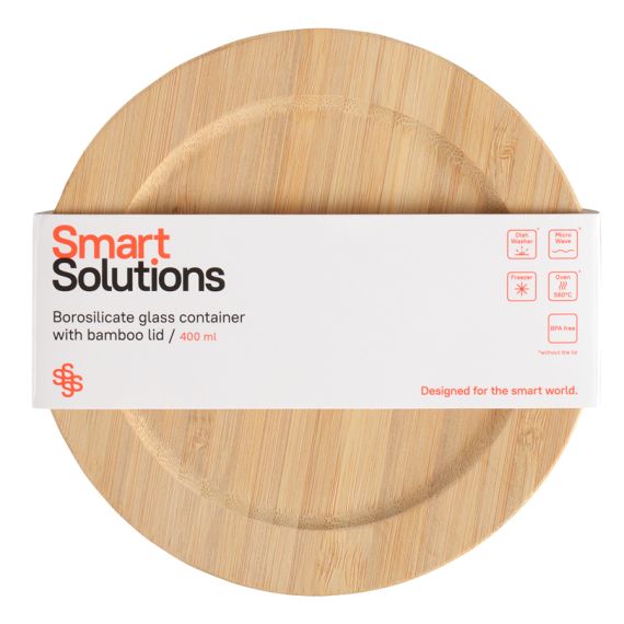 Контейнер для запекания и хранения Eco Store с крышкой из бамбука, 400 мл, Smart Solutions, изображение 11