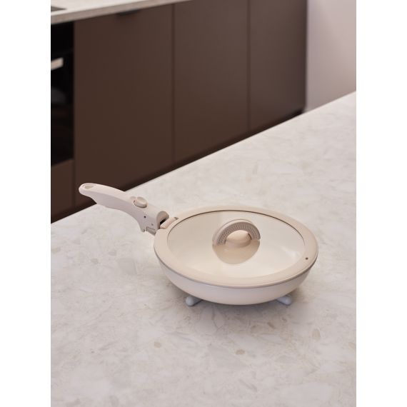 Сковорода с крышкой и съемной ручкой Smart Ceramic, ?28 см, Smart Solutions, изображение 2