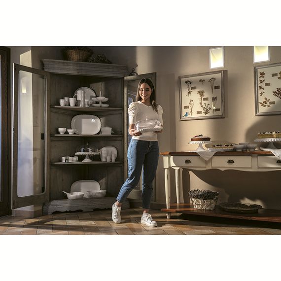 Блюдо для торта с крышкой Tiffany, 36 см, молочно-белое, Guzzini, изображение 2