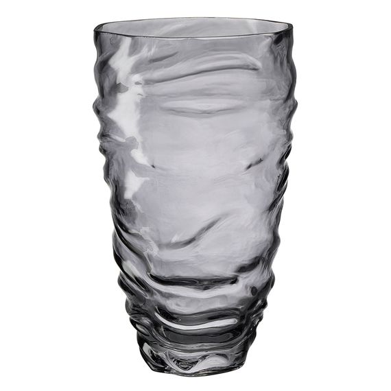 Ваза Crumpl, 25 см, серая, Bergenson Bjorn