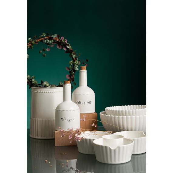 Бутылка для масла белого цвета из коллекции Kitchen Spirit, 250 мл, Tkano, изображение 2
