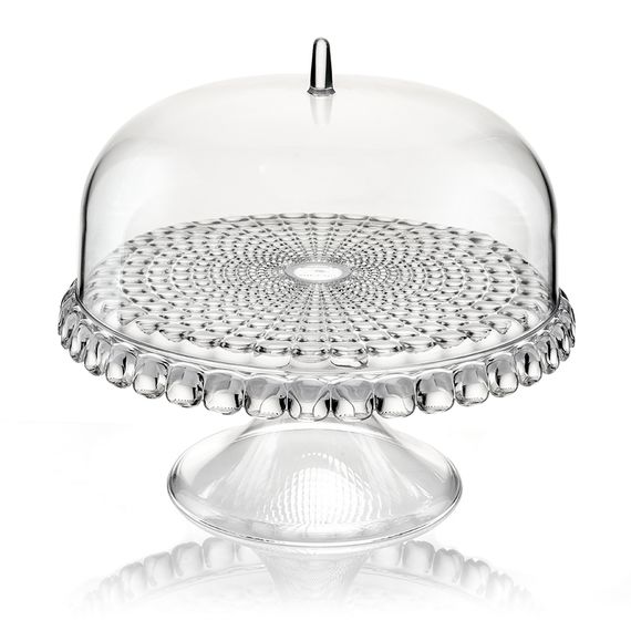 Блюдо для торта с крышкой Tiffany, 30 см, прозрачное, Guzzini