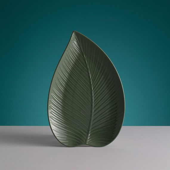 Блюдо сервировочное In The Forest Leaf, 20,5х31,5 см, серо-зеленое, Mason Cash, изображение 2