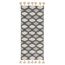 Ковер из хлопка синего цвета Argyle из коллекции Ethnic, 70х160 см, Tkano