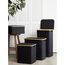 Корзина для белья Neat Low, 40x33x20 см, черная, Smart Solutions, изображение 4