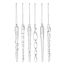 Набор ёлочных украшений Fancy icicles из коллекции New Year Essential, 6 шт., Tkano