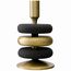 Подсвечник Stone, 20 см, черный/античная латунь, Bergenson Bjorn