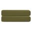 Простыня на резинке из сатина из коллекции Meditation, olive, 160х200х30 см, Tkano