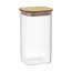 Банка для хранения квадратная Glass Acacia, 1,4 л, Smart Solutions