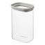 Банка для хранения прямоугольная Vacuum Glass, 1,5 л, светло-серая, Smart Solutions