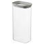 Банка для хранения прямоугольная Vacuum Glass, 1,75 л, светло-серая, Smart Solutions