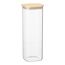 Банка для хранения квадратная Glass Bamboo, 2,2 л, Smart Solutions